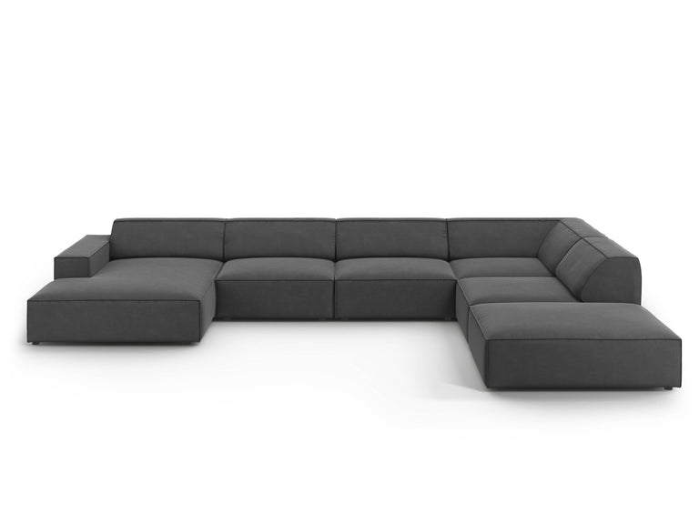 7-zits hoekbank Jodie velvet rechts