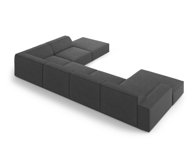 7-zits hoekbank Jodie velvet rechts