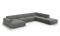 7-zits hoekbank Jodie velvet rechts