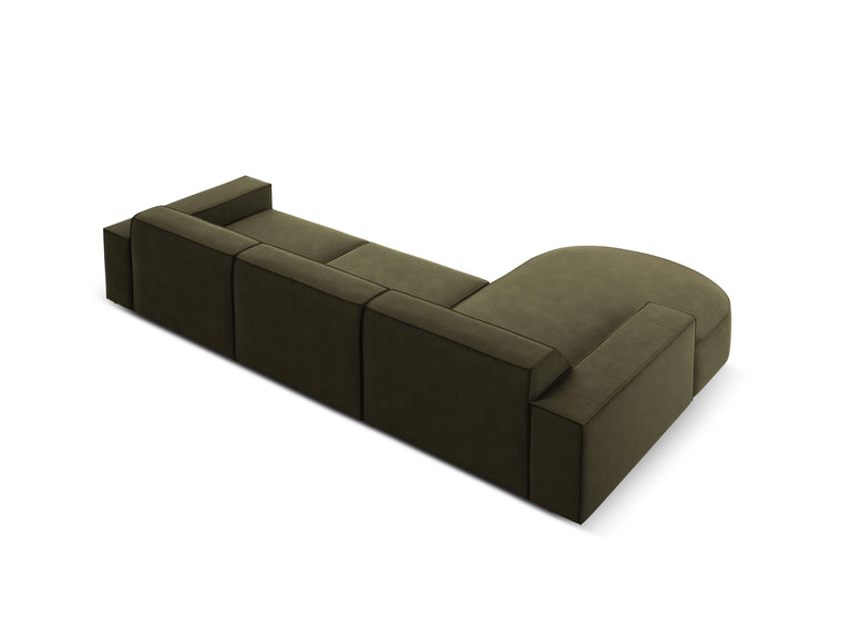4-zits hoekbank Jodie velvet Chaise Longue links