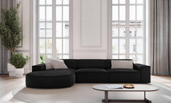 4-zits hoekbank Jodie velvet Chaise Longue links