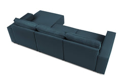 3.5-zitshoekbank Carlo rechts ribstof