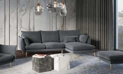 3.5-zitshoekbank Elio rechts velvet