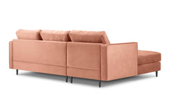 3.5-zitshoekbank Santo links velvet