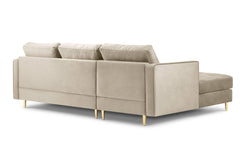 3.5-zitshoekbank Santo links velvet