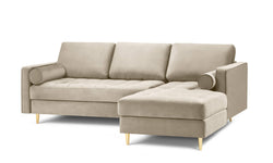 3.5-zitshoekbank Santo rechts velvet
