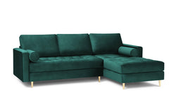 3.5-zitshoekbank Santo rechts velvet