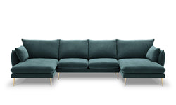 5-zitshoekbank Elio velvet