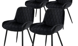 Set van 4 eetkamerstoelen Megan velvet