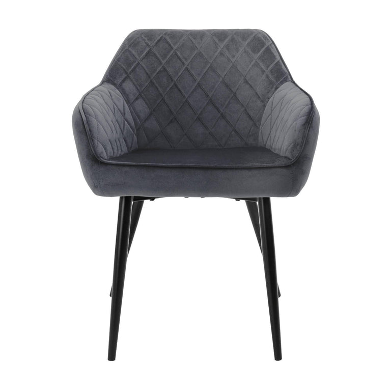 Set van 4 eetkamerstoelen Sanders velvet