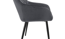 Set van 4 eetkamerstoelen Sanders velvet