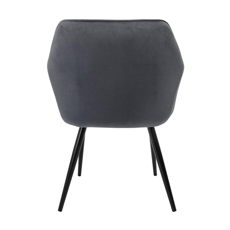 Set van 4 eetkamerstoelen Sanders velvet