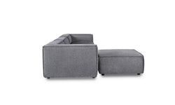 3-zitsbank Boston met hocker