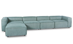 4-zitsbank Boston met hocker