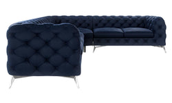 5-zitshoekbank Nora rechts velvet