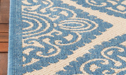 Vloerkleed Melissani Vierkant Donker in- & outdoor