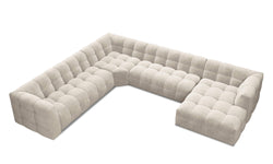 8-zitshoekbank Vesta links velvet