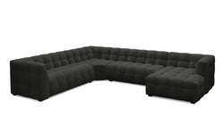8-zitshoekbank Vesta links velvet