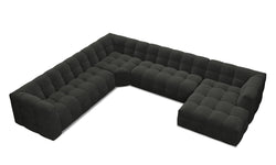 8-zitshoekbank Vesta links velvet