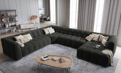 8-zitshoekbank Vesta links velvet