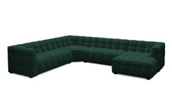 8-zitshoekbank Vesta links velvet