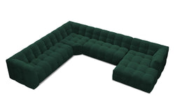8-zitshoekbank Vesta links velvet