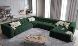8-zitshoekbank Vesta links velvet