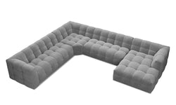 8-zitshoekbank Vesta links velvet