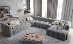 8-zitshoekbank Vesta links velvet