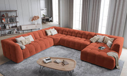 8-zitshoekbank Vesta links velvet