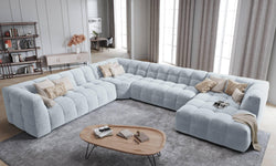 8-zitshoekbank Vesta links velvet