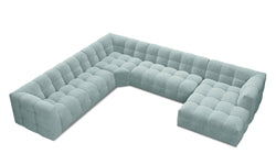 8-zitshoekbank Vesta links velvet