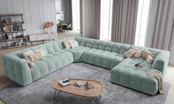 8-zitshoekbank Vesta links velvet