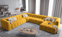 8-zitshoekbank Vesta links velvet