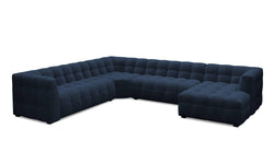 8-zitshoekbank Vesta links velvet