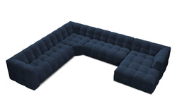 8-zitshoekbank Vesta links velvet