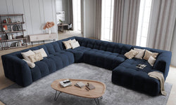 8-zitshoekbank Vesta links velvet