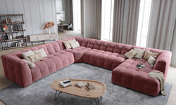 8-zitshoekbank Vesta links velvet