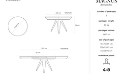Eettafel Magnus uitschuifbaar