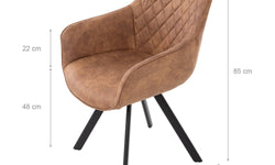 Set van 2 eetkamerstoelen Reese