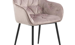 naduvi-collection-eetkamerstoel-harvey velvet-lichtroze-velvet-stoelen-& fauteuils-meubels1