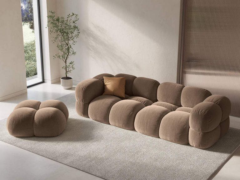 4-zitsbank Loretto velvet
