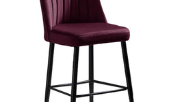kalune design-set van 4 barstoelen katie-rood--polyester-stoelen & fauteuils-meubels1