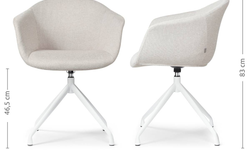 Set van 2 eetkamerstoelen Nola-Otis draaibaar