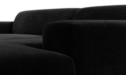 Hoekbank Nina rechts ribstof