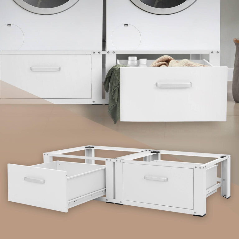 ml-design-set-van2wasmachineonderstellen cathy met lade-wit-staal-sanitair-bed- bad1