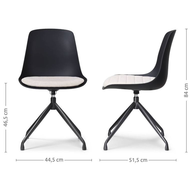 Eetkamerstoel Nola-Liv draaibaar