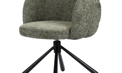 Eetkamerstoel Pebble chenille draaibaar