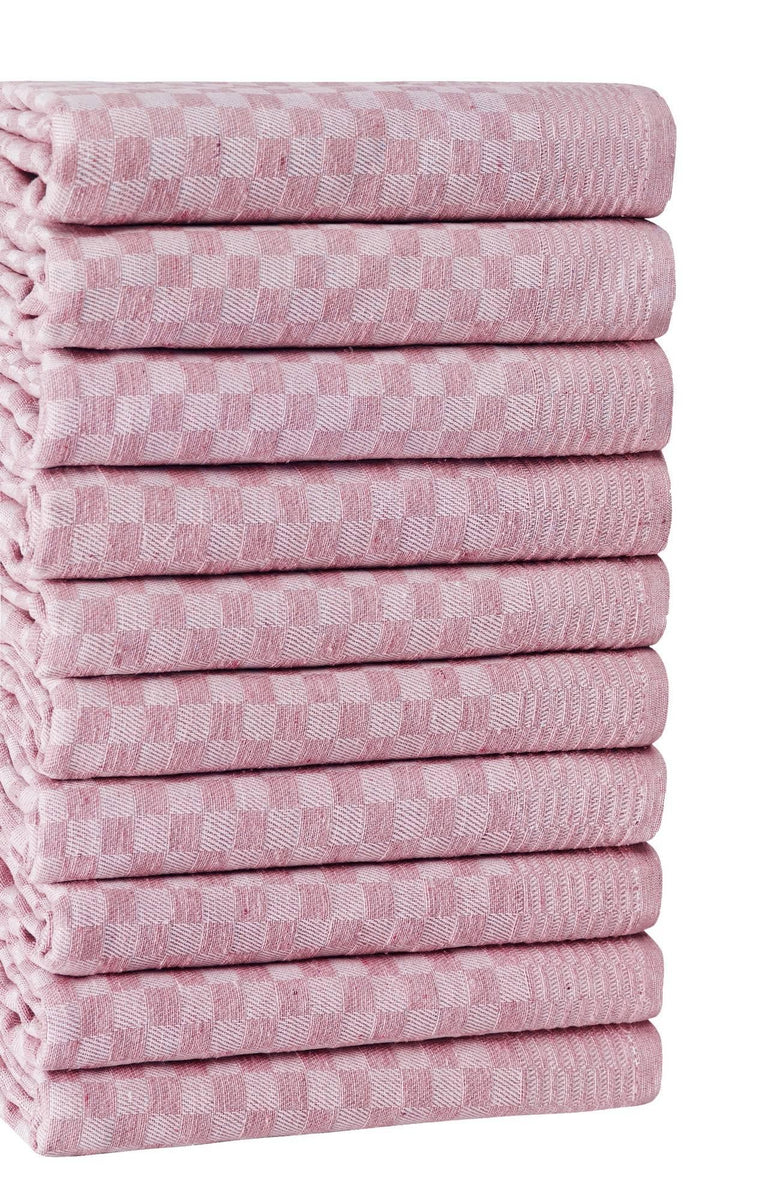 hermia-set van 10 theedoeken wallace-roze--katoen-keukentextiel-koken & tafelen1