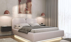 Bedframe Cremona chenille 180 x 200 cm met verlichting